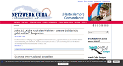 Desktop Screenshot of netzwerk-cuba.de